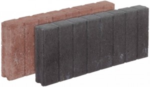 8107009, 8107019 Betonpalisade vierkant Bruin en zwart 6x20x50