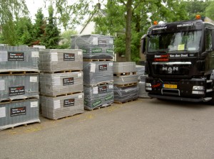 Bestellingen bezorgt door eigen truck